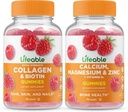Lifeable Collagen & Biotin +uba, Magnezyum, çinko & Vitamin D, Gummies Sche - Great Tasting, Vitamin Supplement, Gluten Free, GMO Free, Chewable Gummy