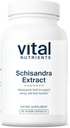 Vital Nutrients - Schisandra Extract - Liver, Immune, Enerji ve Endurance Desteği - Şişe başına 90 Vejetaryen Capsules - 1000 mg
