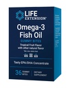 Life Extension Omega-3 Fish Oil Gummy Bites, EPA DHA Fatty Asit, High-dose EPA DHA Support in a Delicious +1 Form, Non-GMO, Gluten Free, 36 Gummy Bites