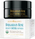 Alteya Organics Rose Beauty Detox Κάψουλες - USDA Certified Organic with Bulgarian Rose Oil and Oenothera Detox Complex - 30 Services