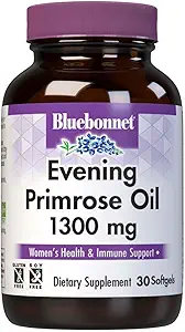 BlueBonnet Kadınlar için Primrose Oil 1300 mg Softgels - Cold Pressed - Women's Health Supplement - Gamma-Linolenic Acid (GLA) - Non-GMO, Gluten-Free, Soy-Free, Dairy-Free - 90 Softgels