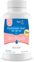 Hyalogic 120 Mg Hyaluronik Asit Gecikmiş-Release Capsules – Skin Supplement w/Glucosamine MSM – Body Health Food Supplement w/Grape Tohumu - Vegan & Non-GMO Diyetsel Supplements (30 Count)
