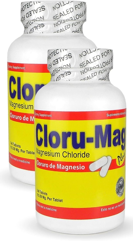 Δισκία χλωριούχου μαγνησίου - CLORU- MAG PLUS 2 Συσκευασία - (CLORURO DE MAGNESIO)