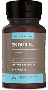 Endur-B Complex - Παρατεταμένη απελευθέρωση - Συμπλήρωμα βιταμίνης Β με B1, B2, B3, B6, B12, Φολικό οξύ, βιοτίνη - 300 δισκία - Προϊόντα αντοχής Εταιρεία
