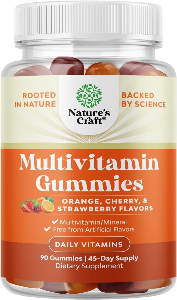 Yetişkinler için Multivitamin Gummies - Halal Multivitamin Gummy with B12 Biotin - Gelatin-Free Gummy Multivitamins for Men & Women - Vitamin Gummies with çinko & Vitamin D - Non-GMO Gluten-Free - 90 Count