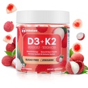 Βιταμίνη D3 K2 Gummies w/Magnesium Sugar Free - 60 Count 