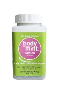 Body Mint Woman | Chlorophyll Deodoring Supplement for Full Body Feminine Machinery & Freshness | Alüminyum-Free Plant-Based Internal Deodorant | All-Day Protection & Odor Control | 50 sekme