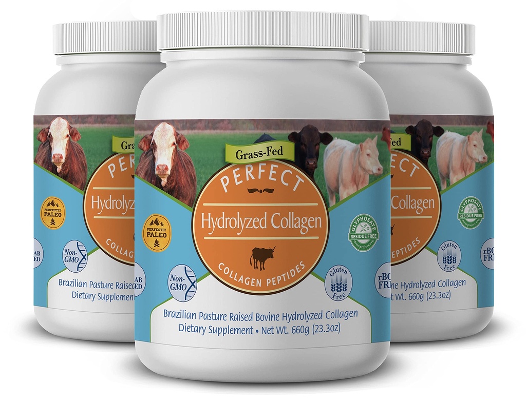 Mükemmel Supplements - Mükemmel Hidrolyzed Collagen Toz - 660g - All Natural Collagen - Sağlıklı Cilt - 3 Pack