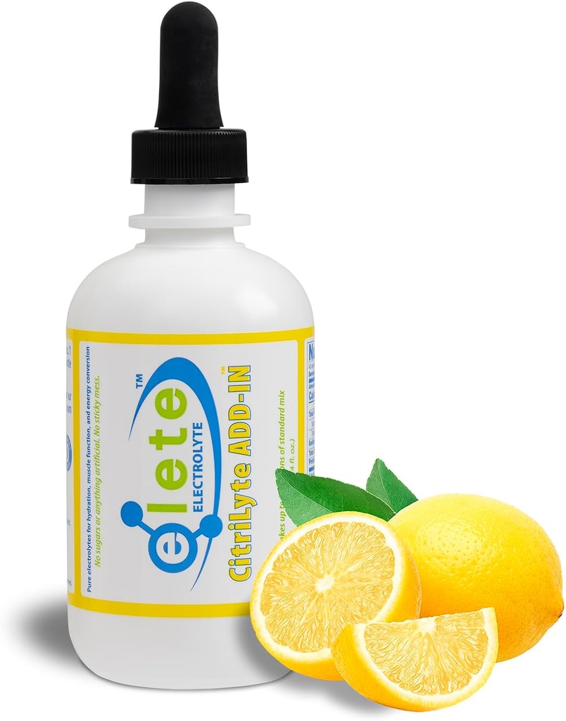 CitriLyte Electrolyte Add-in Hydration Drops | sodyum, Magnezyum, Pyum & Trace Minerals | Slight Lemon Flavor, All Natural | Leg and Muscle Cramp Relief | 4 Ounces