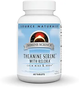 Source Naturals Serene Science Theanine Serene with Relora - Calm Mind & Body - 60 Tablets