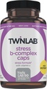 Twinlab Stres B-Complex Caps - Tamam B-Complex & 1000 mg C - Enerji Desteği Vitamin B12 ve B6-100 Capsules ile Supplement
