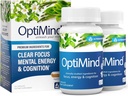 Optimind Bacopa Monnieri Brain Supplement for Memory and Focus, Nootropics with Phosphatidylserine, Huperzine A, Non-GMO, Klinik olarak Studied Materialss, 64 Capsules