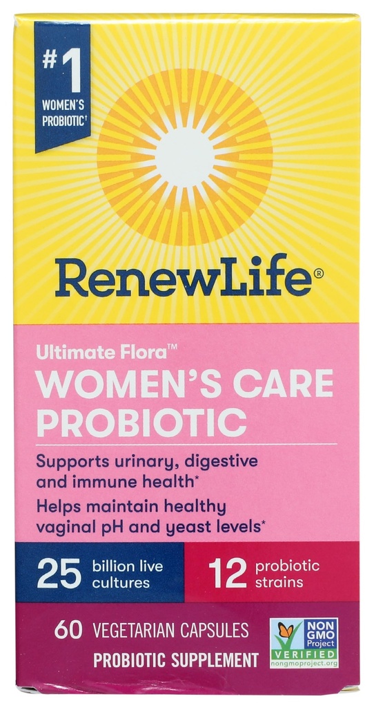 Yeni Yaşam Kadın Probiyotik Capsules, Kadınlar için pH Dengesini Destekliyor, Vaginal, Urinary, Digestive and Immune Health, L. Rhamnosus GG, Dairy, Soy ve Gluten-Free, 25 Milyar CFU - 60 Ct