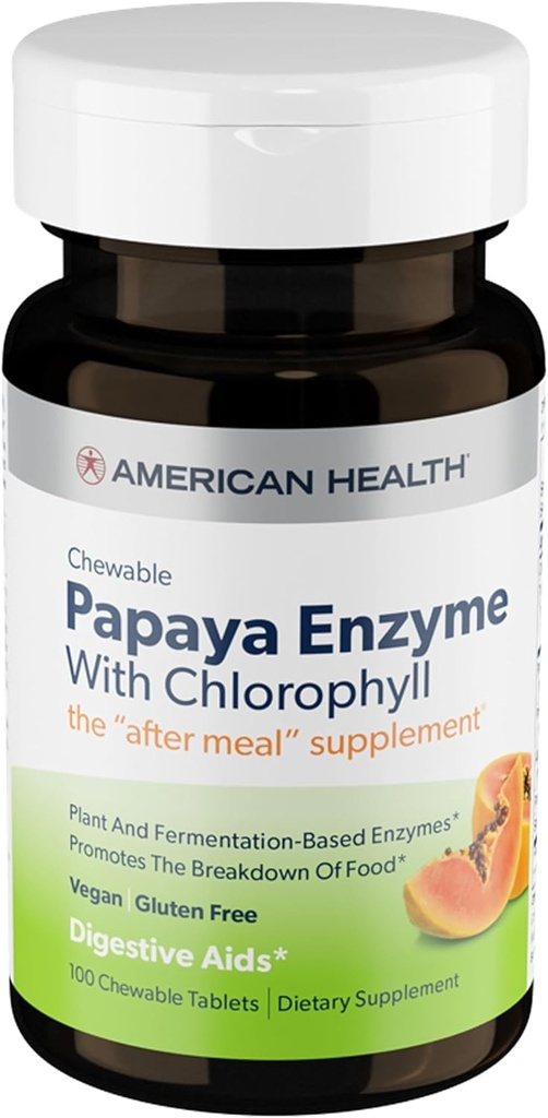 Papaya Enzyme w /Chlorophyll Chewable Tabletler ^