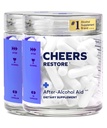Cheers Restore | Tamam with DHM + L-Cysteine | Feel Better After Drink & Support Your Liver | 24 Dos | Dihidrmyricetin, Cysteine, Prickly Pear, B-Vitamins, Ginger