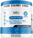 Keto Vitals Unflavored Electrolyte Toz | Keto-Friendly Electrolytes with P properties, Magnezyum, sodyum,dis | Keto Electrolytes Supplement Drink Mix | Sugar-Free, Zero Calories, Zero Carbs