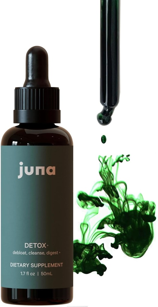 Juna Chlorophyl Liquid Drops, 3X Συγκέντρωση ισχύος - Detox, Debloat, Cleanse, Εσωτερικό Αποσμητικό, Ενέργεια & Κυτταρικό Συμπλήρωμα Υποστήριξης - Φρέσκια γεύση λεμονιού