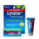 Κβαντική υγεία Lip Clear Lysine+ Ψυχρή θεραπεία Soothe & Moisturize Πόνοι στόματος - L-Lysine Menthol Calendula & Propolis Αλοιφή - Διαφανής πυρετός Blister Healing Balm - 0,25 Oz