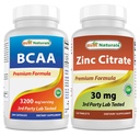 Best Naturals BCAA 3200mg & Zinc Citrate 30 mg