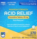 Rite Aid Asit Özellikleri, En Güçlü Famotidine Tabletleri, 20 mg - 2 Şişeler, 85 Kont Her (170 Kont Total) | Heartburn Relief | Acid Reflux | Antacid Chews & Tabletler, Kalpburn Chews & Tabletler