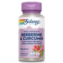 SOLARAY Berberine & Curcumin - Κουρκουμίνη Βερβερίνης συμπλήρωμα με 20% μικρονισμένη κουρκουμίνη από κουρκουμίνη ρίζας - βοτανική υποστήριξη ευεξίας - μη-GMO, Vegan, χωρίς γλουτένη, 60 ημέρες εγγύηση, 60 υπηρεσίες
