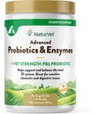 NaturVet – Advanced Probiyotiks & Enzymes - Plus Vet Strength PB6 Probiyotik | Destekler ve Dengeler - Hassas Stomachs & Digestive Issues | for Dogs & Cats (1 lb)
