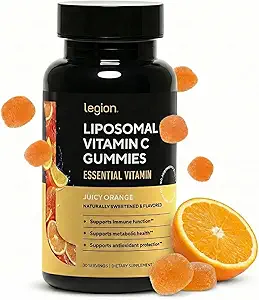 LEGION Liposomal Vitamin C συμπλήρωμα - Υψηλή απορρόφηση Liposomal VIT C συμπλήρωμα για γυναίκες & άνδρες - Φυσική βιταμίνη C συμπληρώματα για την υποστήριξη ανοσοποιητικού συστήματος (60 κάψουλες βιταμίνης C)