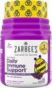 Zarbee's Kids Elderberry Immune Support Supplement Gummies, Vitamins A C D3 E & çinko, Elderberry Extract, Gluten & Gelatin Free, No Yapay Flavors, Natural Berry Flavor, 2+, 42 Ct