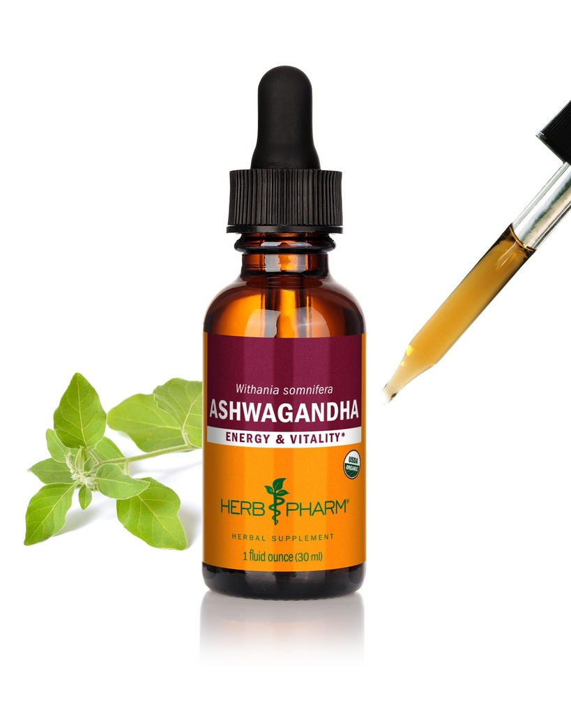 Herbm Pharm, Enerji ve Vitality için Organik Ashwagandha Taklitini Onayladı,S, Organik Cane Alkol, 1 Ounce