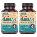 DEVA Vegan Omega-3 DHA-EPA, Micro Algae, Gecikme, 90 Vegan Capsules (Pack of 2)