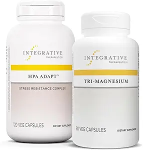 Ολοκληρωτικά Θεραπευτικά Δεθείτε με Tri-Magnesium, 90 Κάψουλες & HPA Adapt, 120 Κάψουλες Vegan - Υποστηρίζει τη λειτουργία της καρδιάς & την υγεία των οστών* - Υποστήριξη Υγιεινή αντίδραση στρες με Ashwagandha*