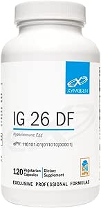 XYMOGEN IG 26 - Immunoglobulin Supplement with IgY Max - Dairy-Free Colostrum Alternative Derived from Hyperimmune Egg - Cytokine Balance & Immune Support - Eski IG 26 DF (120 Capsules)