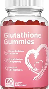 Glutathione Skin Care - Skin Brighting - Gummies Collagen - Anti-Aging L-Glutathione - Marine Collagen & Vitamins