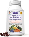 ANDREW LESSMAN Ultimate Eye Support with Astaxanthin 180 Softgels - 12 mg Lutein, 6 mg Zeaxanthin, 4 mg Astaxanthin, Bilberry. Göz Sağlığını Desteklemek için Key Nutrients, Sağlıklı Vizyonu Teşvik Etmek. Katkı yok