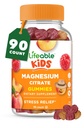 Çocuklar için Yaşamlanabilir Magnezyum Gummies | 170 mg Elemental Magnezyum 1.420 mg Magnezyum Citrate | Great Tasting Kids Supplement | Muscle Support and Stress Relief Chewable | 90 Gummies