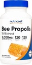 Nutricost Bee Propolis 10:1 Extract 5,000mg Equivalent, 120 Capsules - Gluten Free, Non-GMO, Vegetarian Dietary Supplement, from 500mg of 10:1 Extract