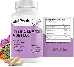 Liver Cleanse Detox & Tamir - Liver Health Support Supplement - Milk Thistle, Berberine, Beet Root Toz, Turmeric, Ginger, Dandelion Root, Artichoke, Grape Seed ve More - 240 Capsules