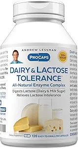 ANDREW LESSMAN Süt ve Lactose Hoşgörü 120 Capsules - Süt ve Lactose Doğal Digestion. Mild, Güçlü, Tüm Doğal Enzymes, Digestion'daki GI Discomforts'tan kaçınmaya yardımcı olur. Katkı yok