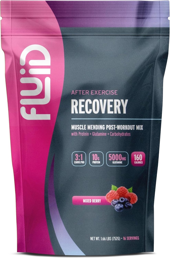 Akışkanlık Post-Workout Drink Mix - Whey Isolate protein, L-Glutamine, Carbs, All Natural Materialss, Gluten-Free, Lactose-Free (Mixed Berry)
