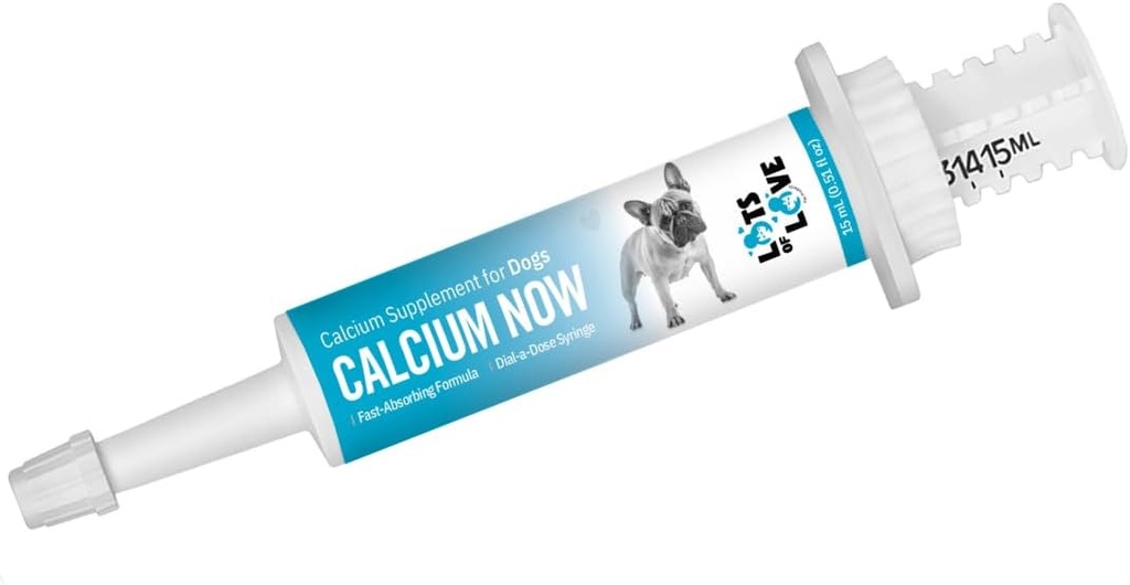 Kalsiyum Şimdi - Whelping Köpekler için Oral Kalsiyum (15 ml) - Köpek için silikon takviyesi - Köpekler için Breeders Dostu Gıda - birçok Love Pet Ürünleri