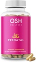 Ayurvedic Elite Prenatal Vitaminleri Folate, Choline, Iron, Iodine & more | Made in USA | Optimal Bioavailability | Supports Baby's growth and Brain Development | 30 Day Supply - OSH Wellness