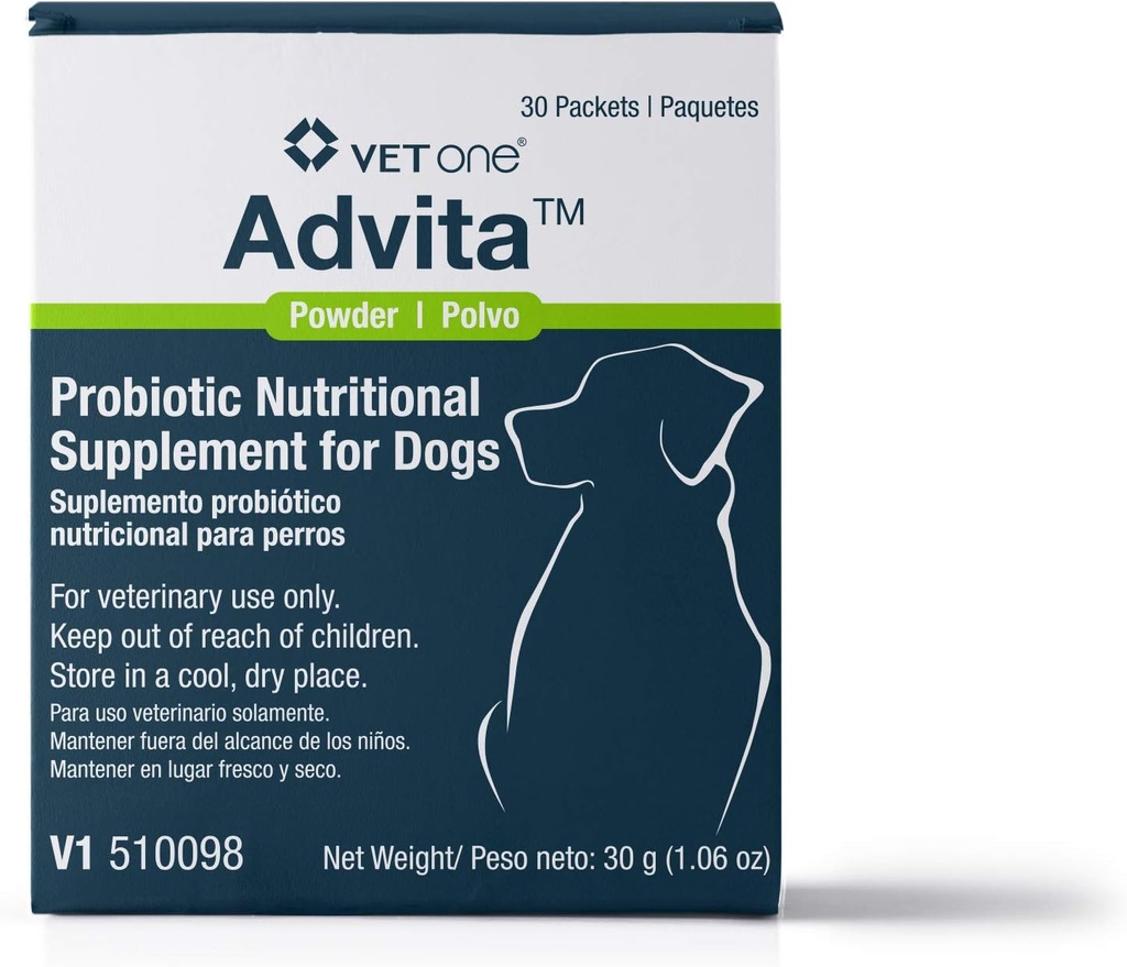 VetOne Advita Probiotic συμπλήρωμα διατροφής για σκύλους - 30, 1 g πακέτα