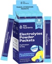 KEY NUTRIENTS Multivitamin Elektrolytes Toz Paketleri - Lezzet Blueberry Lemonade 20 Pack Hydration Packets - Travel Hydration Toz - No Sugar, No Calories, Gluten Free - Made in USA