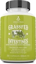 Ancestral Supplements Grass Fed Beef Intestines with Stomach (Tripe), 3000mg, Digestion Supplement Supports Acid Reflux and Gut, Intestine and Digestive Health, Non GMO, 180 Capsules
