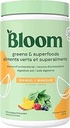 Bloom Beslenme Superfood Greens Toz, Probiyotikler ve Prebiyotiklerle Digestive Enzymes, Gut Health, Kadınlar için Bloating Relief, Chlorella, Green Juice Mix with Beet Root Toz, 25 SVG, Mango