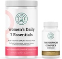 Feminine Vitality Sche - 7 Mushroom Complex & Women's Daily 7 Essentials for Complete Wellness Wellness
