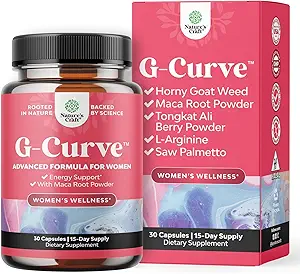 Natures Craft G Curve Horny Goat Weed for Women - Invigorating Feminine Blend with Maca Root Kadın ve Tribulus Terrestris Geliştirilmiş Enerji Mood Performansı
