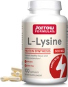 Jarrow Formulas L-Lysine 500 mg, Συμπλήρωμα διατροφής, Amino Acid για τη σύνθεση πρωτεϊνών και Υγιεινή υποστήριξη ιστών, 100 κάψουλες, 100 ημέρες προσφοράς
