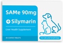 Köpekler ve Kediler için 90 - Liver Support Supplement with Milk Thistle - Ortak Sağlık, Liver Detox ve Hareketlilik - Cats ve Small & Medium Köpekler için İdeal -